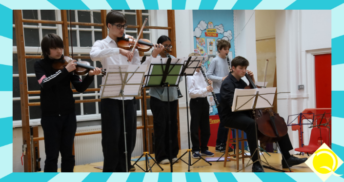 QYMC students practising instruments